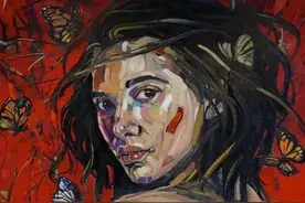 波兰女画家ANNA BOCEK奔放的现代人物肖像油画作品欣赏图片