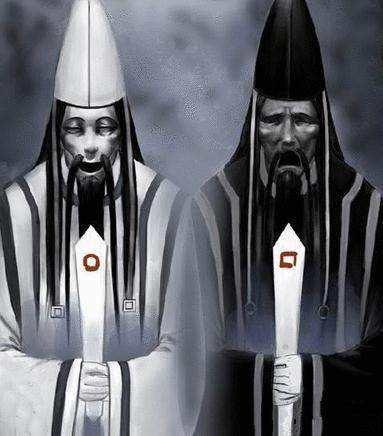 在中国神话传说里,为何黑白无常是黑和白两个颜色?