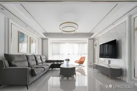 本以为婆婆装修会很土，完工后让人竖起大拇指，轻奢风简洁又大气图片