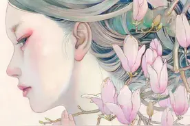 她是技艺高超的日本女画家，作品唯美无比，被称为人间仙子级绘画图片