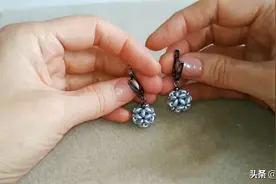 手工饰品教程，带你学习如何制作圆球耳环吊坠图片