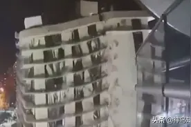 视频 | 风暴“艾尔莎”迫近，佛罗里达州倒塌大楼残余楼体被连夜爆破拆除图片