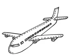 飞机简笔画资料，教孩子学画一画图片