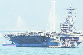 美国航母停靠香港，对外释放重大信号，中美关系缓和向好