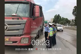 深圳“百吨王”泥头车又出没！图片