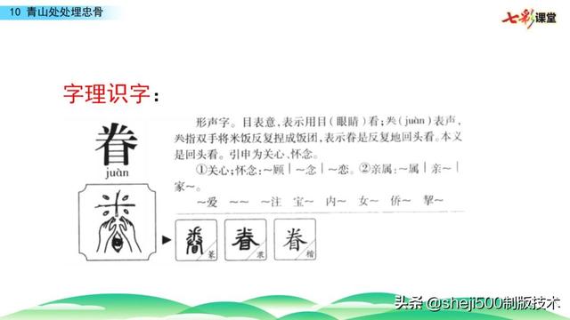 部编版语文五年级下册第10课《青山处处埋忠骨》知识点+图文解读