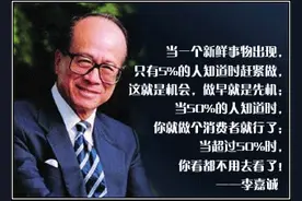 见证商界精英-李嘉诚：成功没有偶然图片