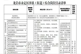 定了！永定乡镇（街道）机构这样改革图片