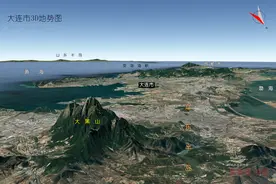 辽宁省14大城市，高清3D地势图：沈阳、大连、鞍山、铁岭、丹东…图片