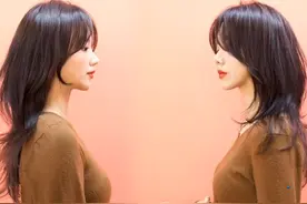 长碎发太单调，这样剪吧，燕尾造型时尚又好看学习标识4924图片