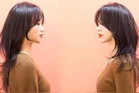 长碎发太单调，这样剪吧，燕尾造型时尚又好看学习标识4924图片