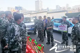吕梁市离石区退役军人 争当创建文明城市先锋图片