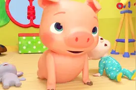 经典英文儿歌《Head, Shoulder, Knees...》，教宝宝说身体部位视频封面