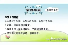 二年级语文上册：第4单元总复习课件，把握重点、考点图片