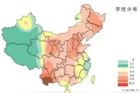 人民日报公布姓氏分布图，看看你的根在哪？图片