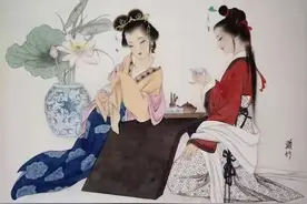 神话故事：百花仙子棋局误正事，女皇帝醉笔上苑催花图片
