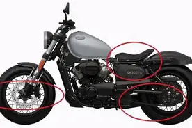 新Bobber风轻骑大韩GV300升级LED灯、辐条轮、皮带传动图片