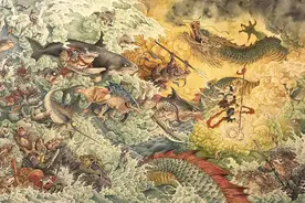 好厉害的手绘插画，一张作品仿佛在看一部动画大片，网友：太上头图片