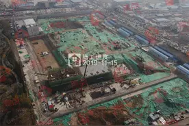 航拍沧州吾悦广场11月施工进度图片