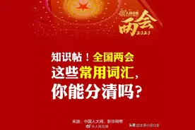 14组全国两会常用词汇，你能分清吗？图片