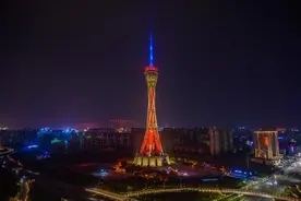 燃！庆祝建党百年！无人机表演在郑州夜空点亮，美爆了图片