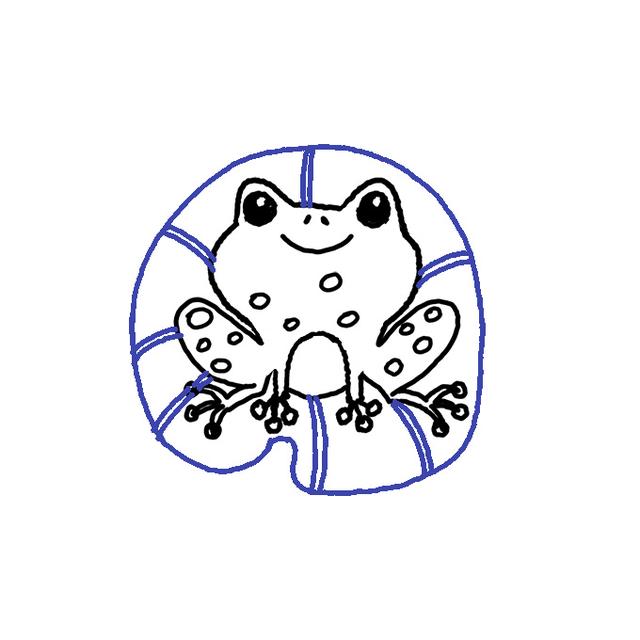 简单易学的青蛙简笔画教程