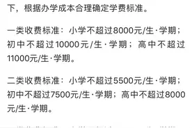 西安73所民办学校收费标准出来了，民办好还是公办好？图片