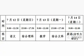 通知！安顺中考时间定了！图片