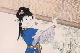 一个蜚声海外的诗画家，她本身就是一幅仕女图图片