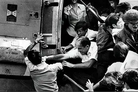 丢下盟友逃走的美国人，1975年的越南西贡，一场混乱不堪的逃亡图片