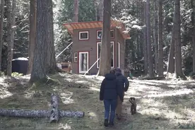 一对夫妇在荒岛上住2年，盖起10㎡蜗居，“离网”的日子简单快乐图片