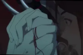 《天官赐福》动漫中的4个小细节，花城与谢怜十指相扣牵手图片