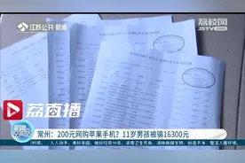 200元就能网购苹果手机？常州11岁男孩被骗16300元图片