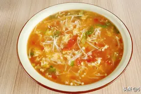 西红柿金针菇汤，开胃解腻又好喝，这几天我家天天做，上桌就扫光图片