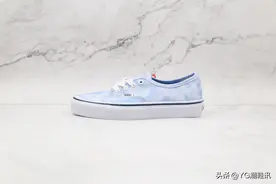 万斯Vans Authentic Lx低帮硫化板鞋扎染帆布鞋蓝天白云奶蓝色图片