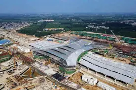 鲁南高铁菏泽东站建设正在全力推进图片