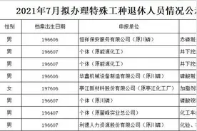 拟办理特殊工种退休人员情况公示图片