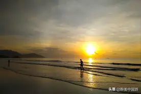 珠海最值得去的沙滩，沙质细软，干净细滑，碧海蓝天，风景宜人图片