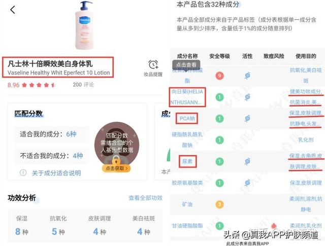 凡士林身体乳和玉兰油