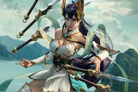 美女COS英雄联盟玉剑传说刀妹，皮肤真白图片