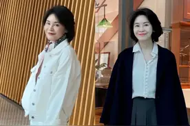 今秋一种新外套火了，叫“过腰不过胯”，五六十岁的女人穿好显瘦图片