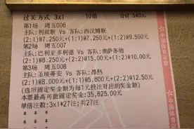 今日竞彩推荐：精选3c1心水单，比分实单捞一把图片