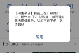 12123洛阳及河南省内暂无法办理车辆驾照等业务图片