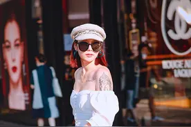 街拍：走在大街上，人们的目光总是会投向穿着精致的美女图片