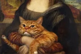 当铲屎官把橘猫放进世界名画：太可爱了，毫无违和感图片