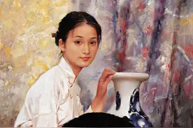 周迅少女时被画家看中，画26幅人体画卖184万！画家好眼光图片