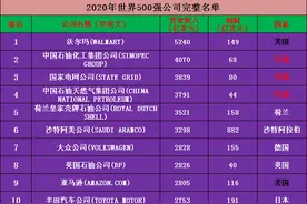 2020年世界500强公司完整名单（收藏版）——中国133家图片