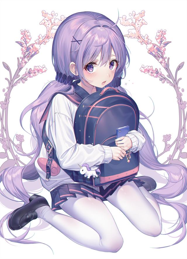 紫色系动漫美少女图集，话不多说，上车