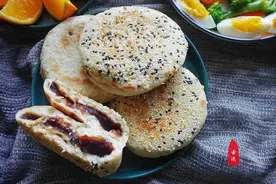 香软的豆沙饼，最家常的做法，早上现发面好操作还好吃图片