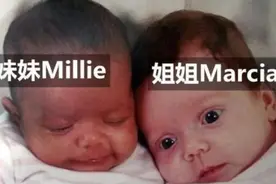 几年前“奥利奥双胞胎”姐妹走红，肤色一黑一白，如今长成这样图片